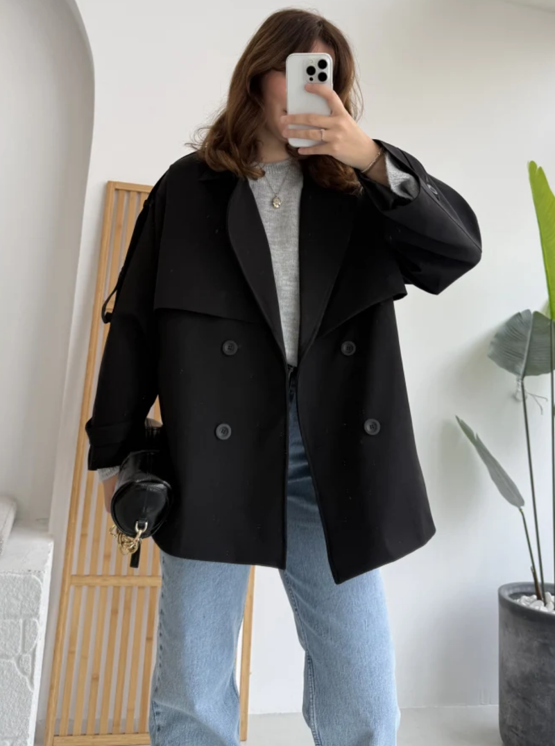 Oversize Short Flow Coat