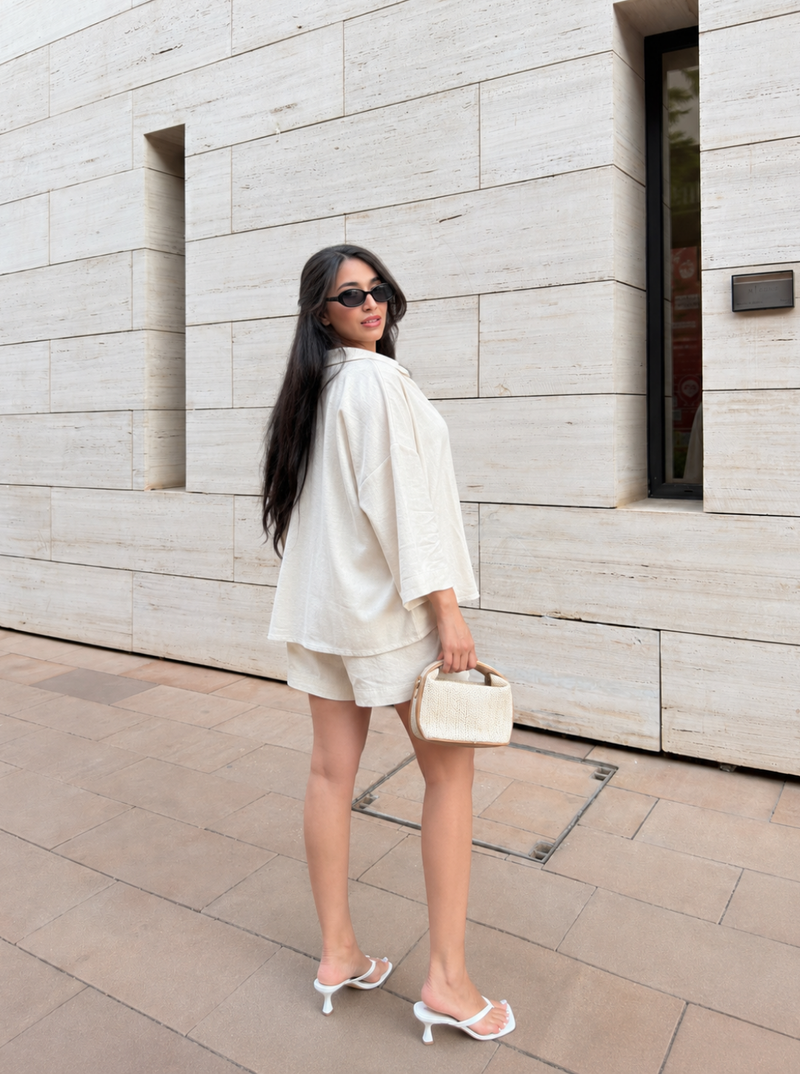 Linen short set
