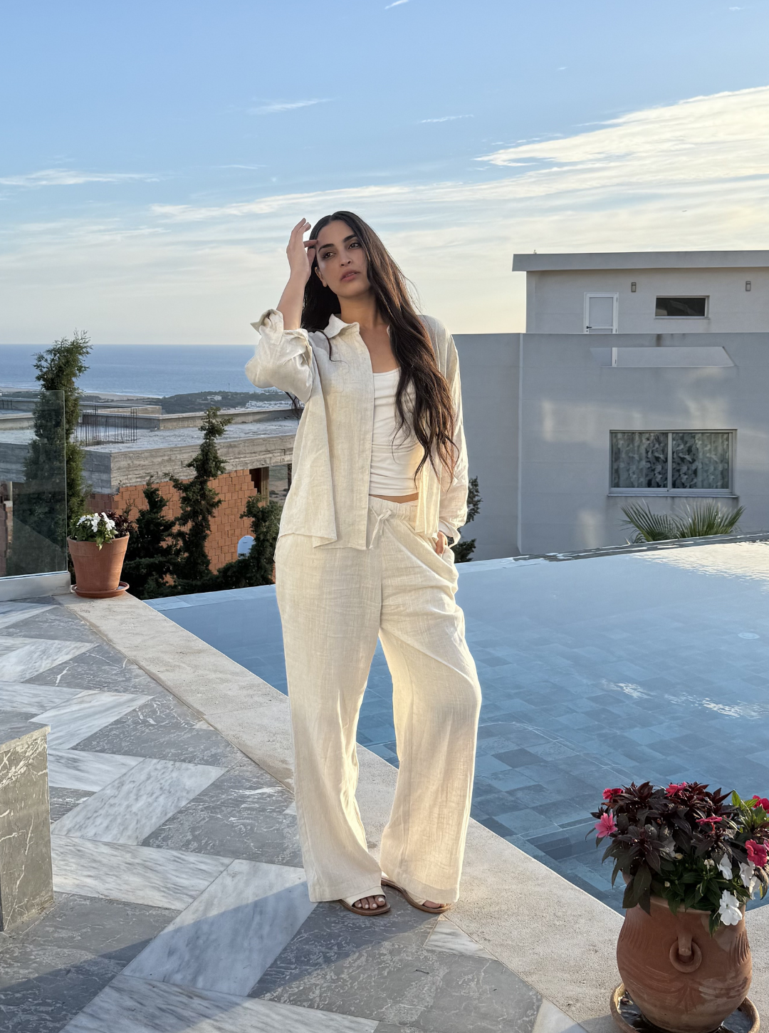Blush Linen Set