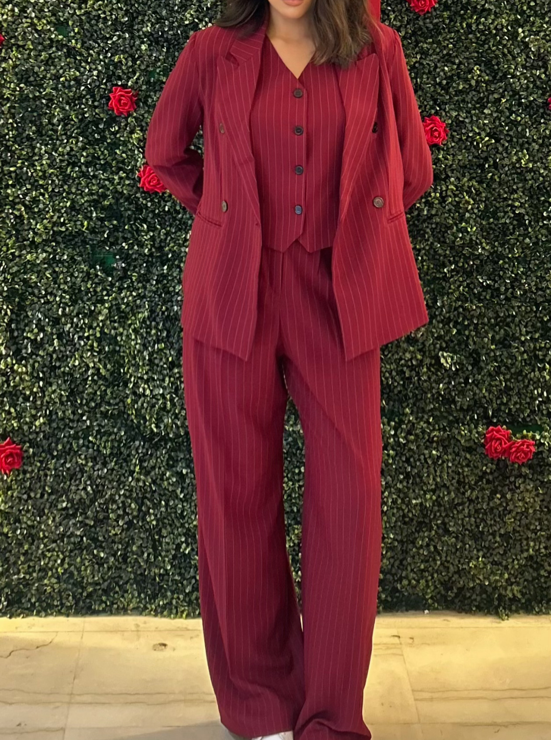 Pinstripe suit