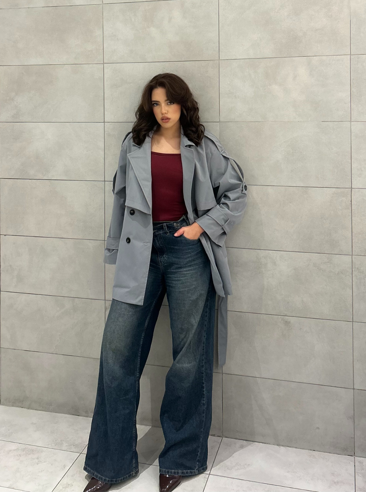 Oversize Short Flow Coat