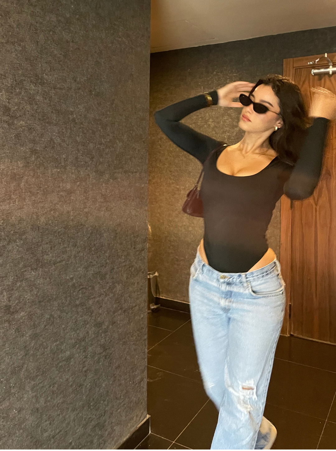 Long Sleeve Squarneck Bodysuit