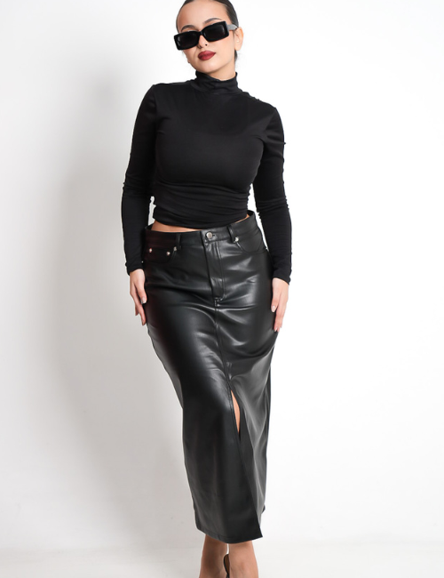 Lola leather skirt
