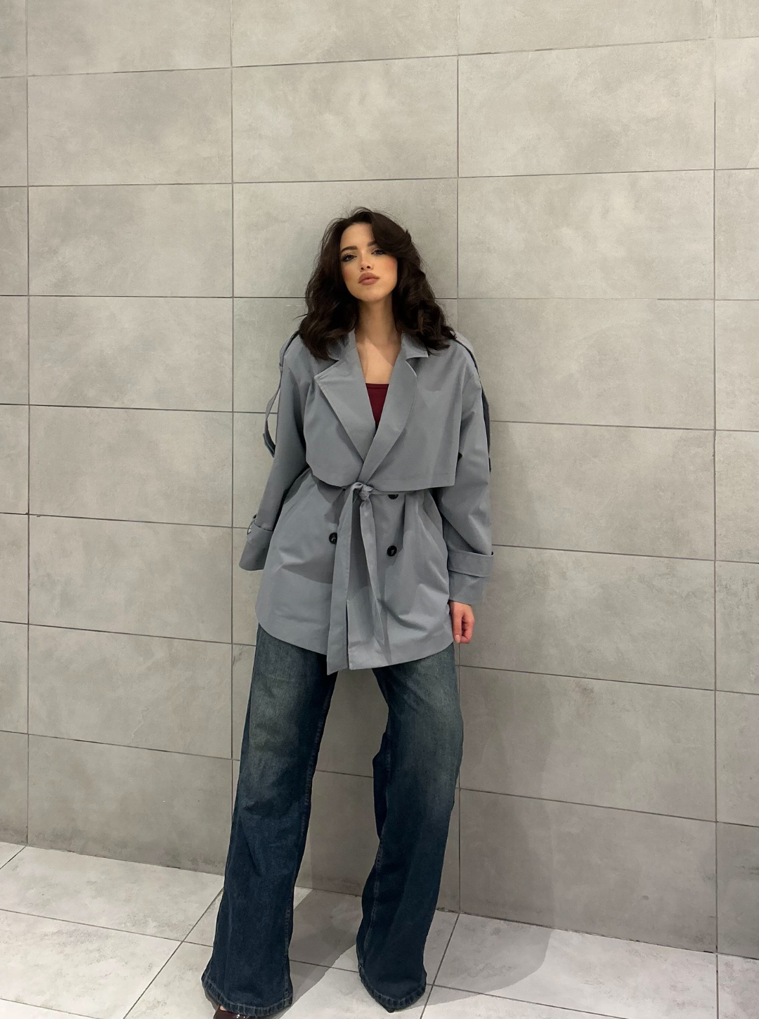Oversize Short Flow Coat