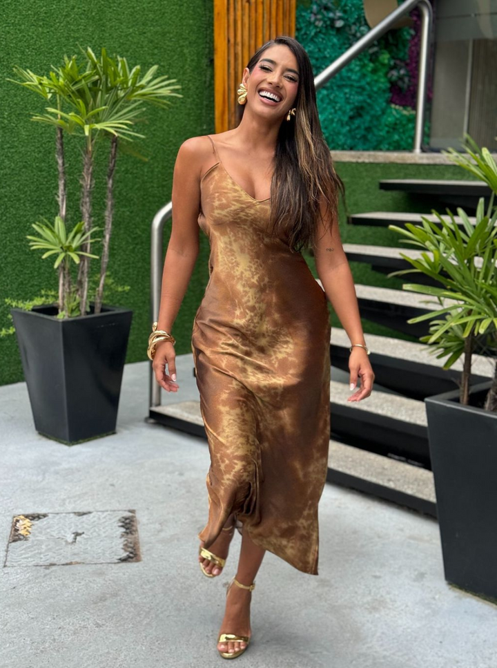 Brown Jungle Dress