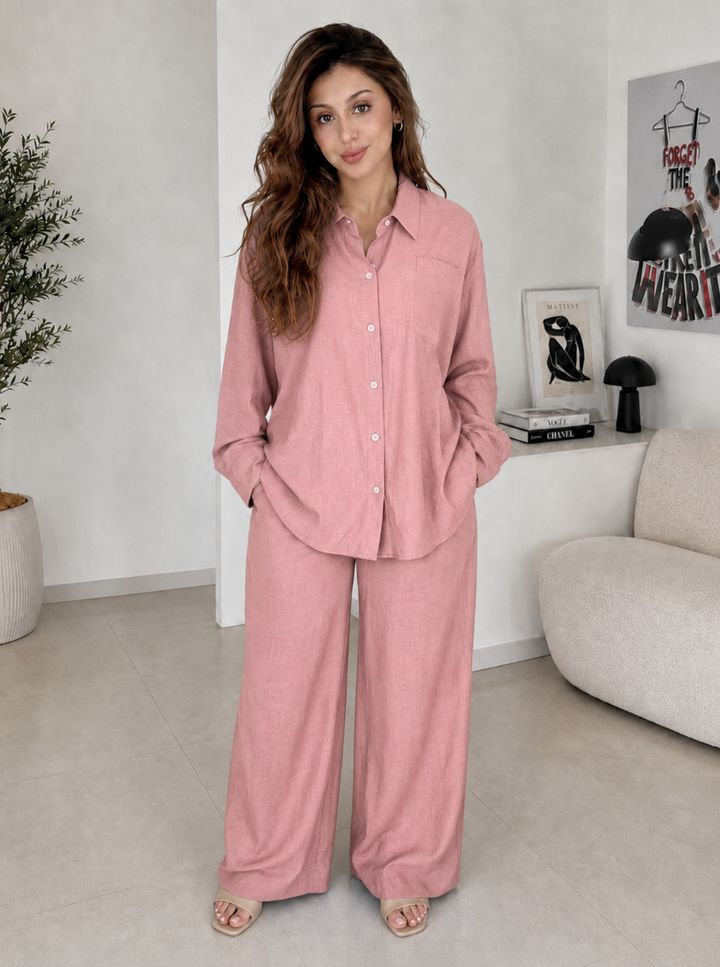 Blush Linen Set