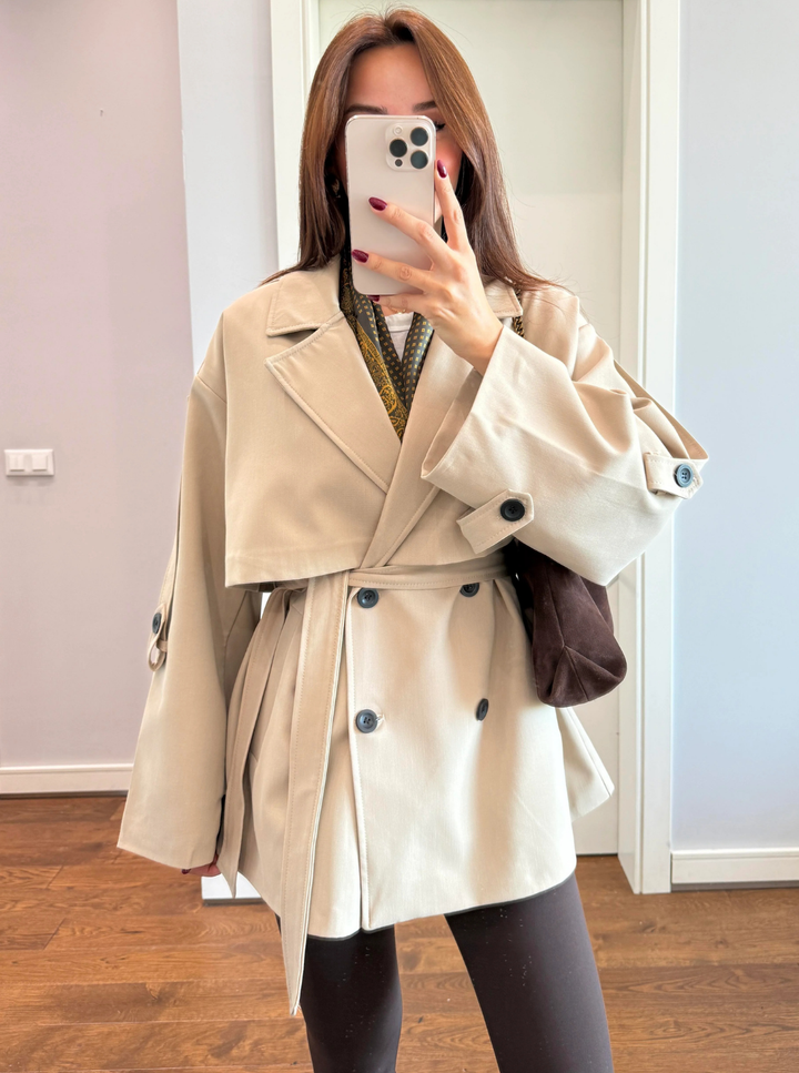 Oversize Short Flow Coat