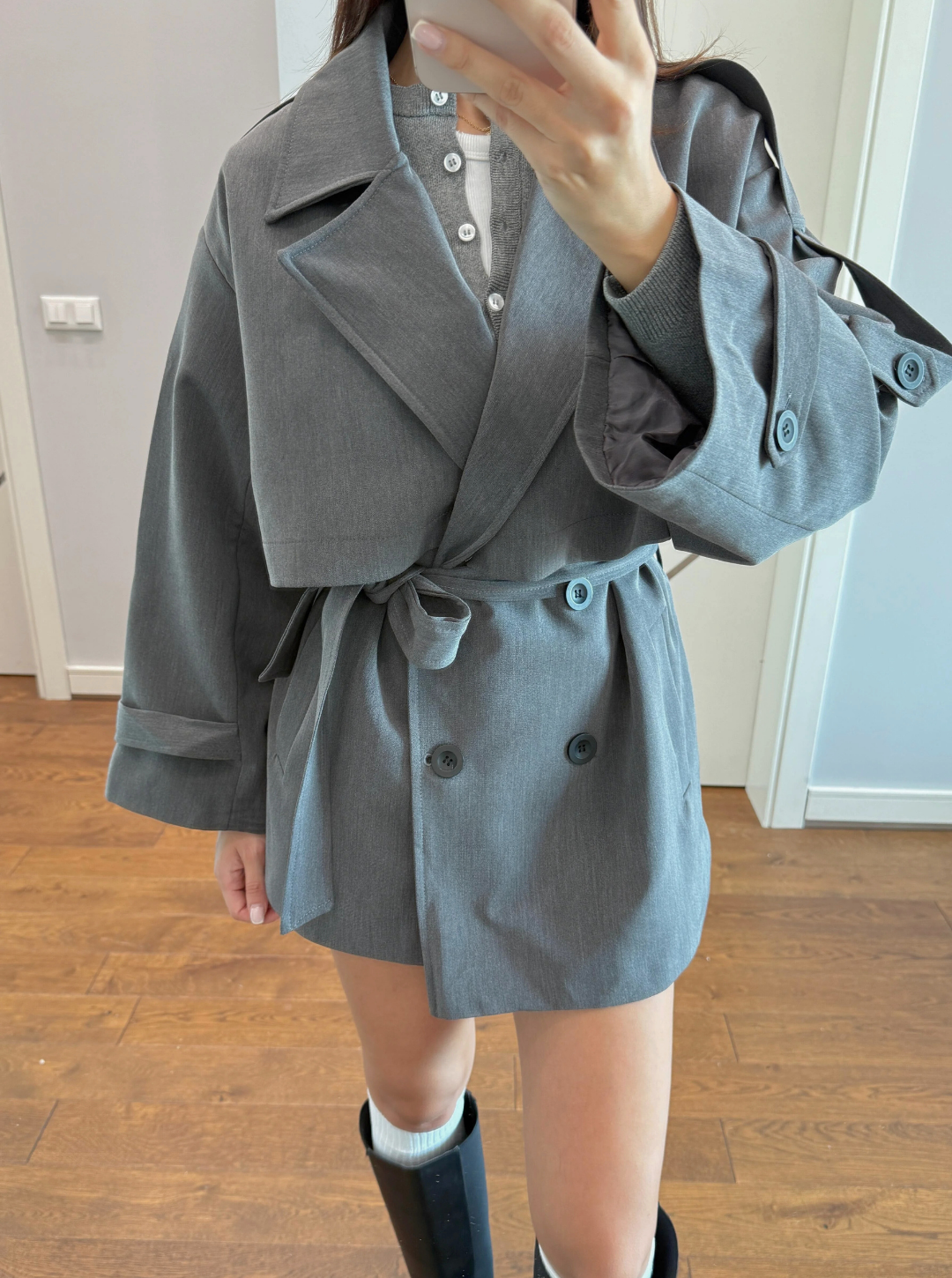 Oversize Short Flow Coat