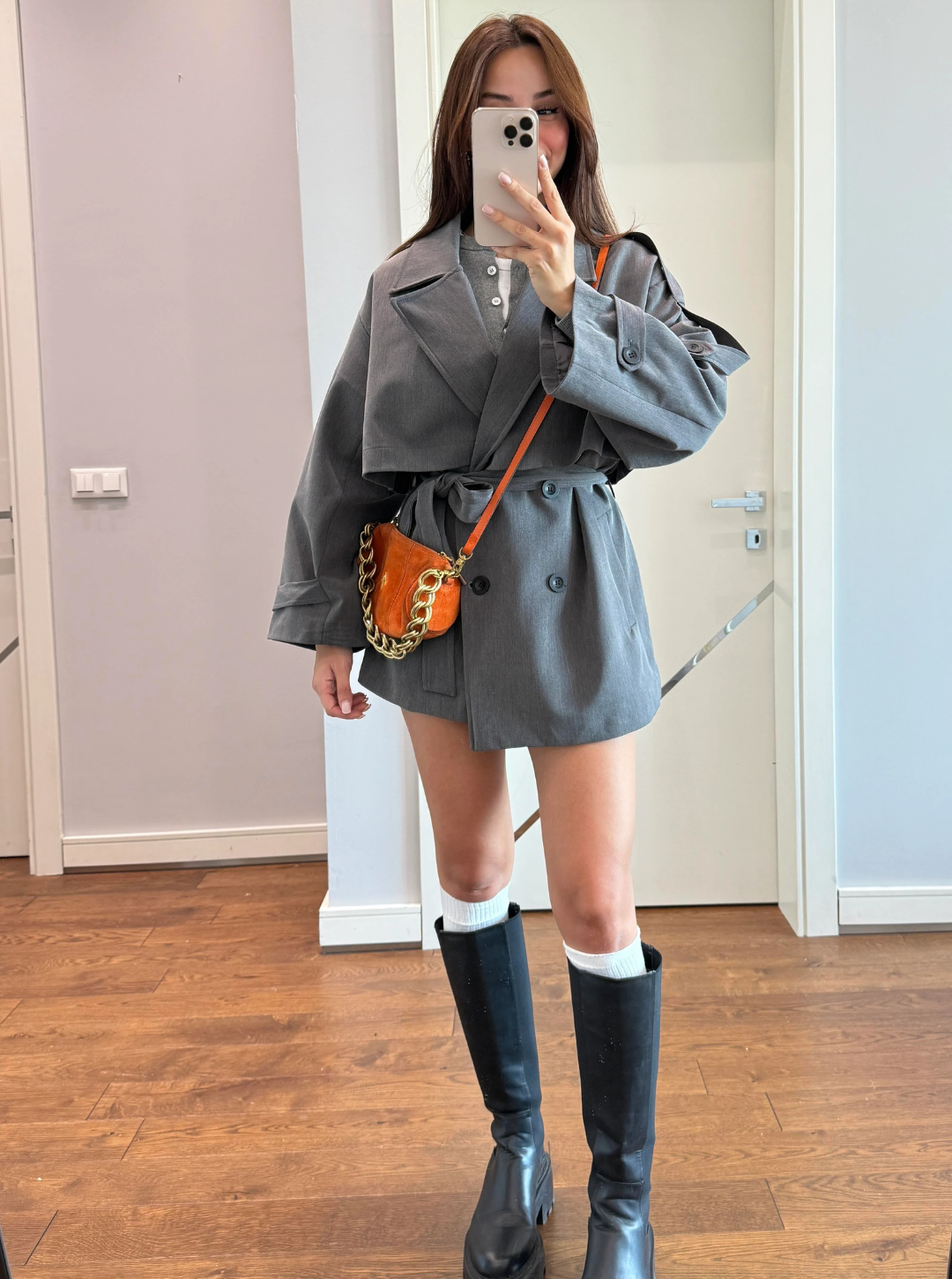 Oversize Short Flow Coat