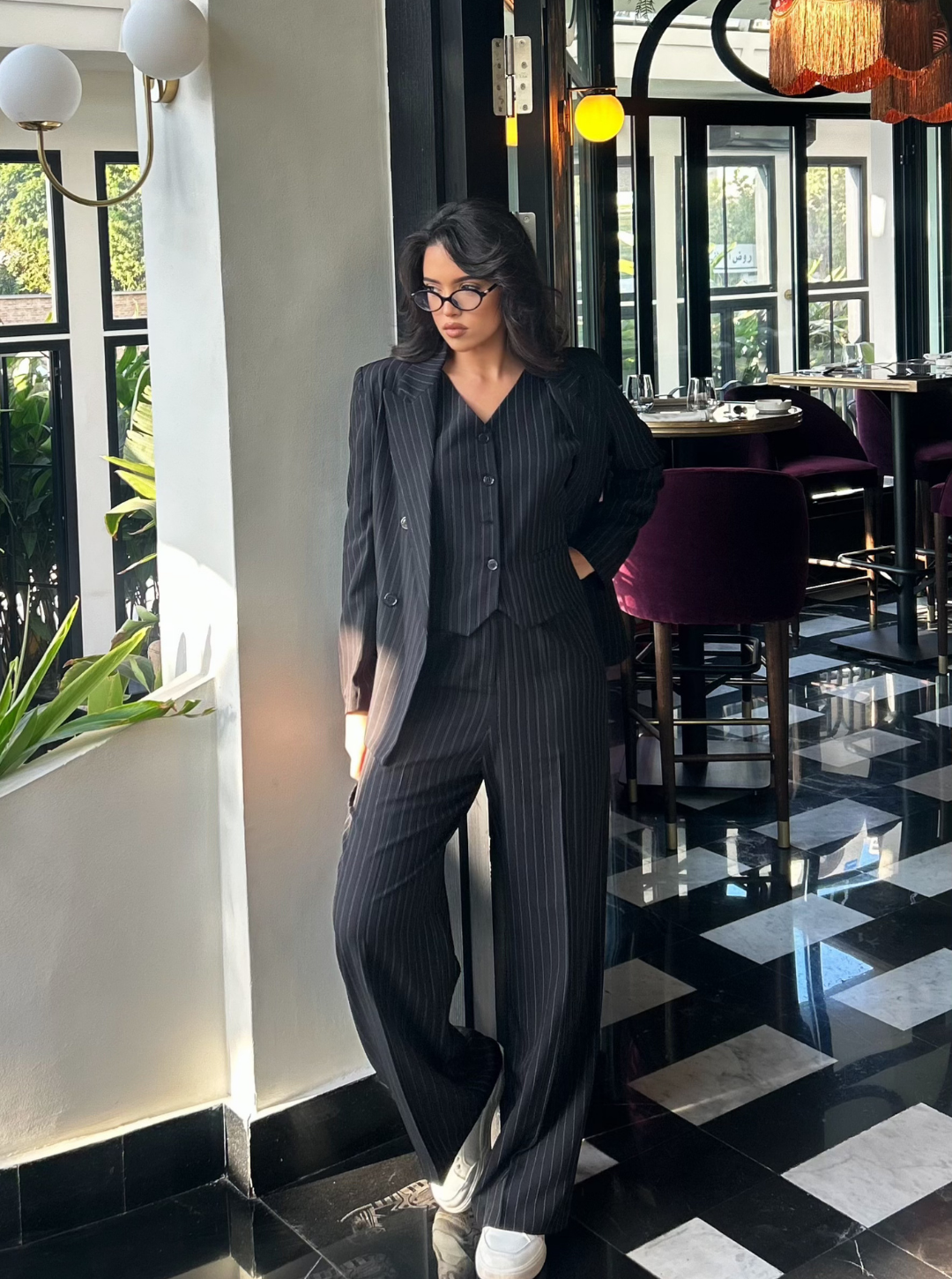 Pinstripe suit