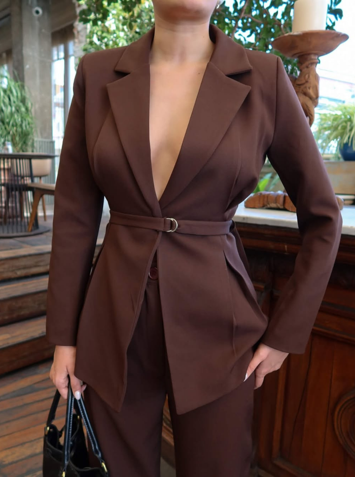 Waist-Cinched Suit