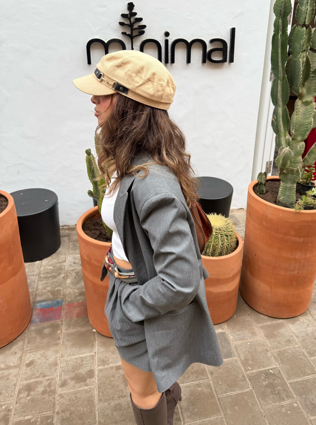 OVERSIZE BLAZER ( Grey )