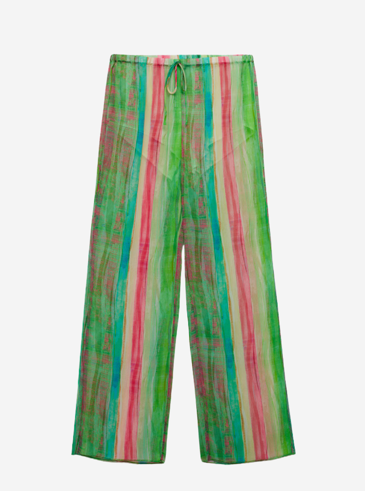 SEMI-TRANSPARENT PRINTED SUIT
