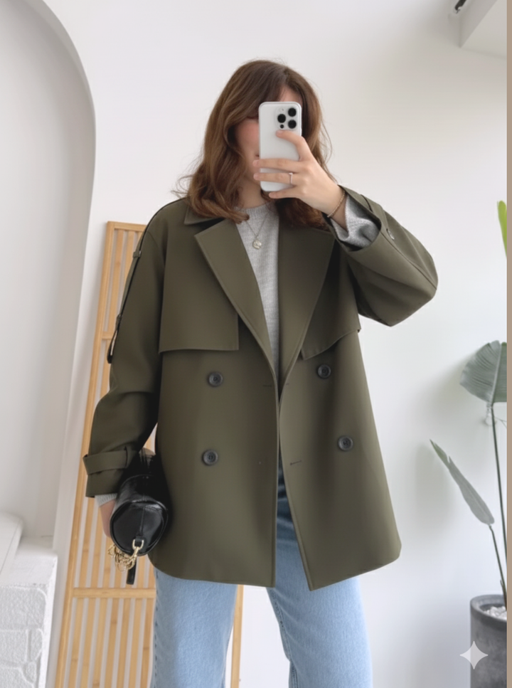 Oversize Short Flow Coat