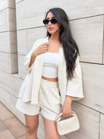 Linen short set