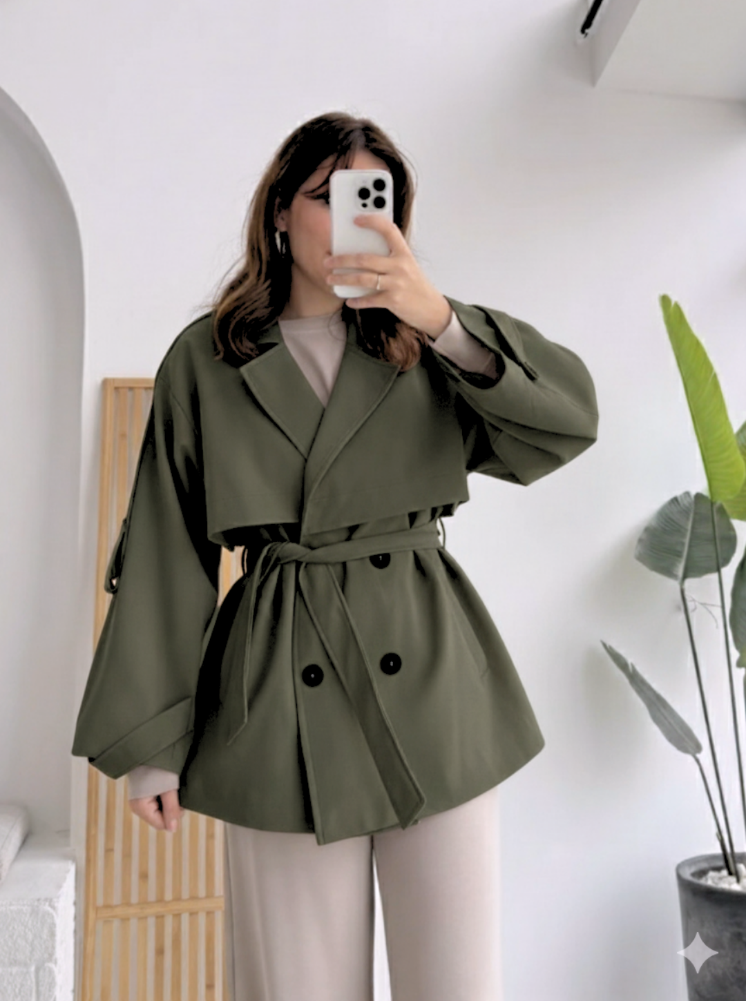 Oversize Short Flow Coat