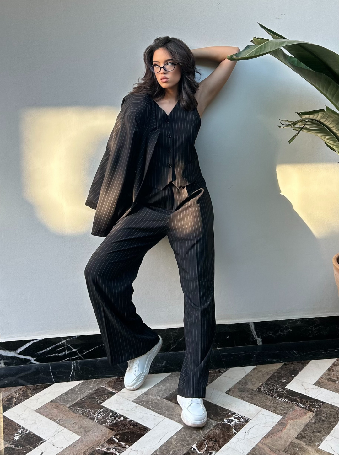 Pinstripe suit