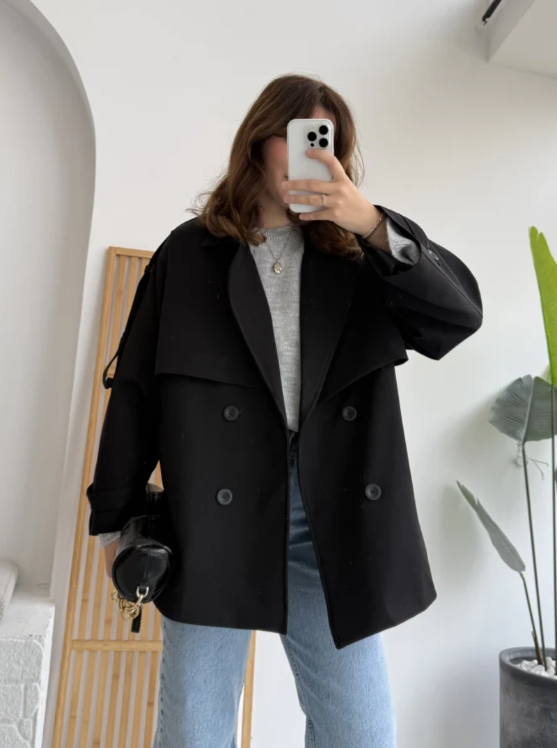 Oversize Short Flow Coat