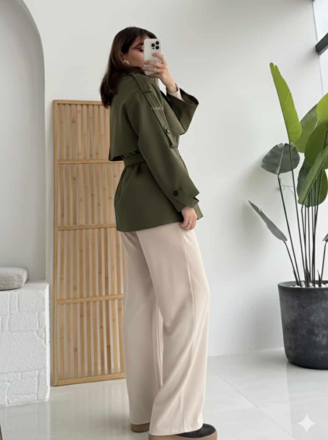 Oversize Short Flow Coat