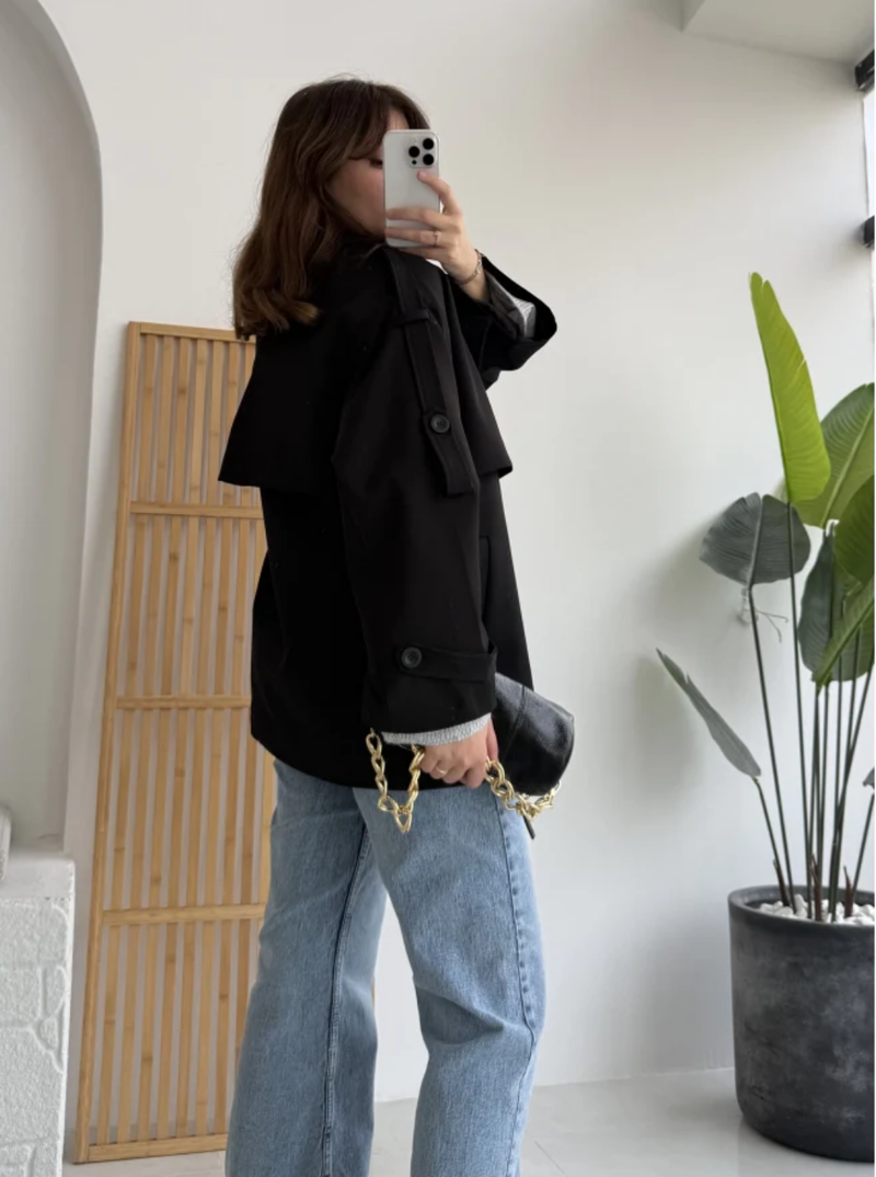 Oversize Short Flow Coat