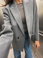 OVERSIZE BLAZER ( Grey )