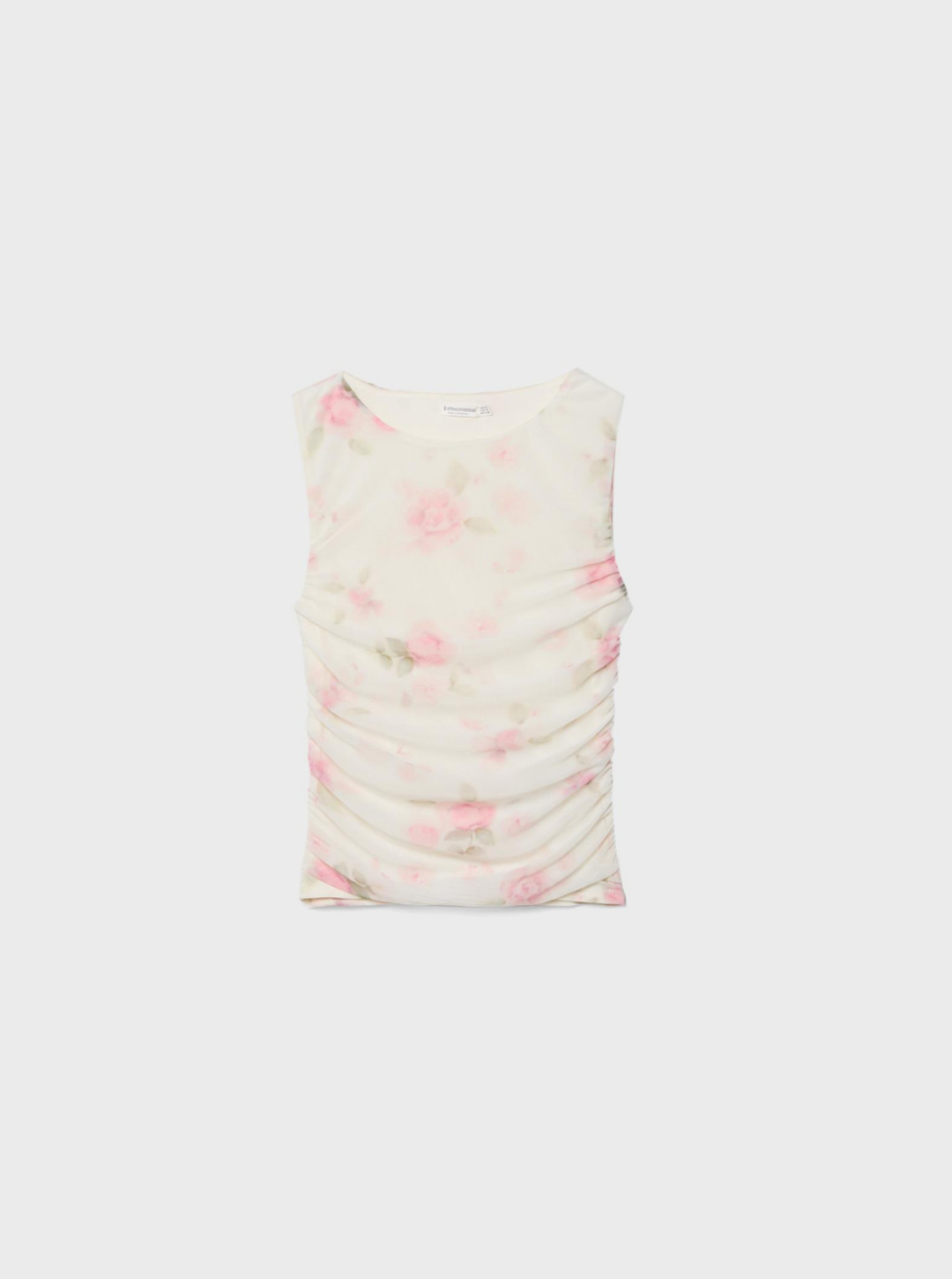 PRINTED TULLE T-SHIRT