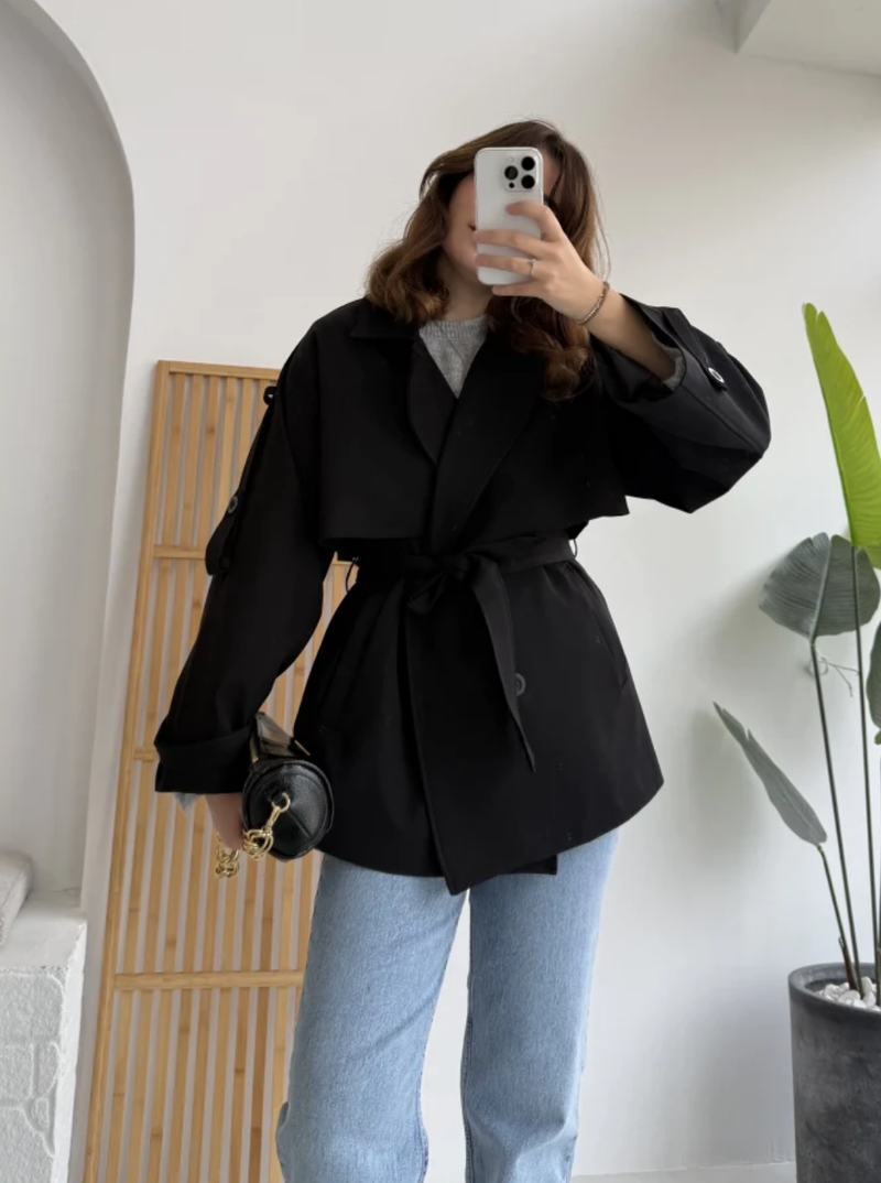 Oversize Short Flow Coat