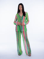 SEMI-TRANSPARENT PRINTED SUIT