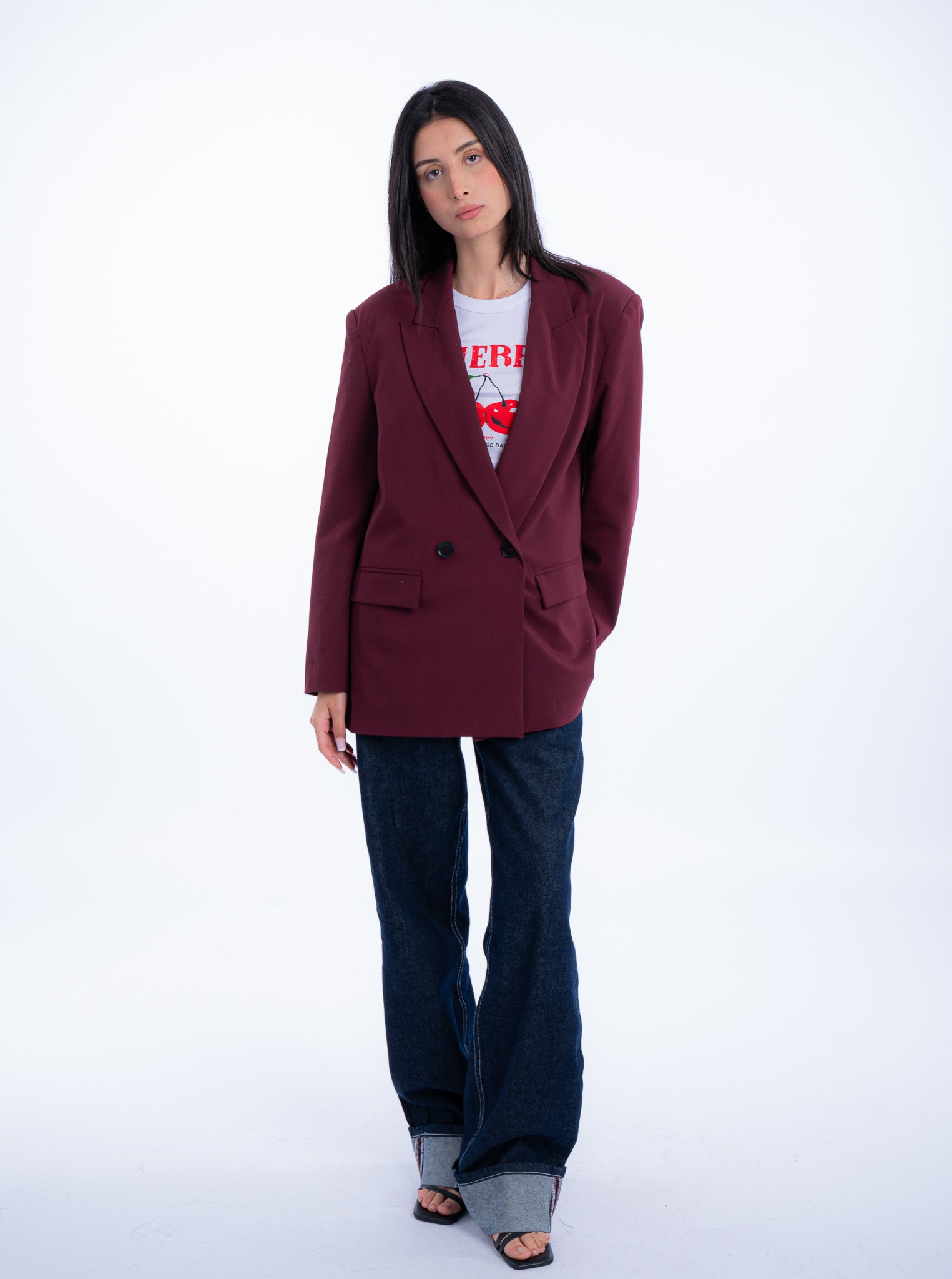 OVERSIZE BLAZER 2 BUTTONS