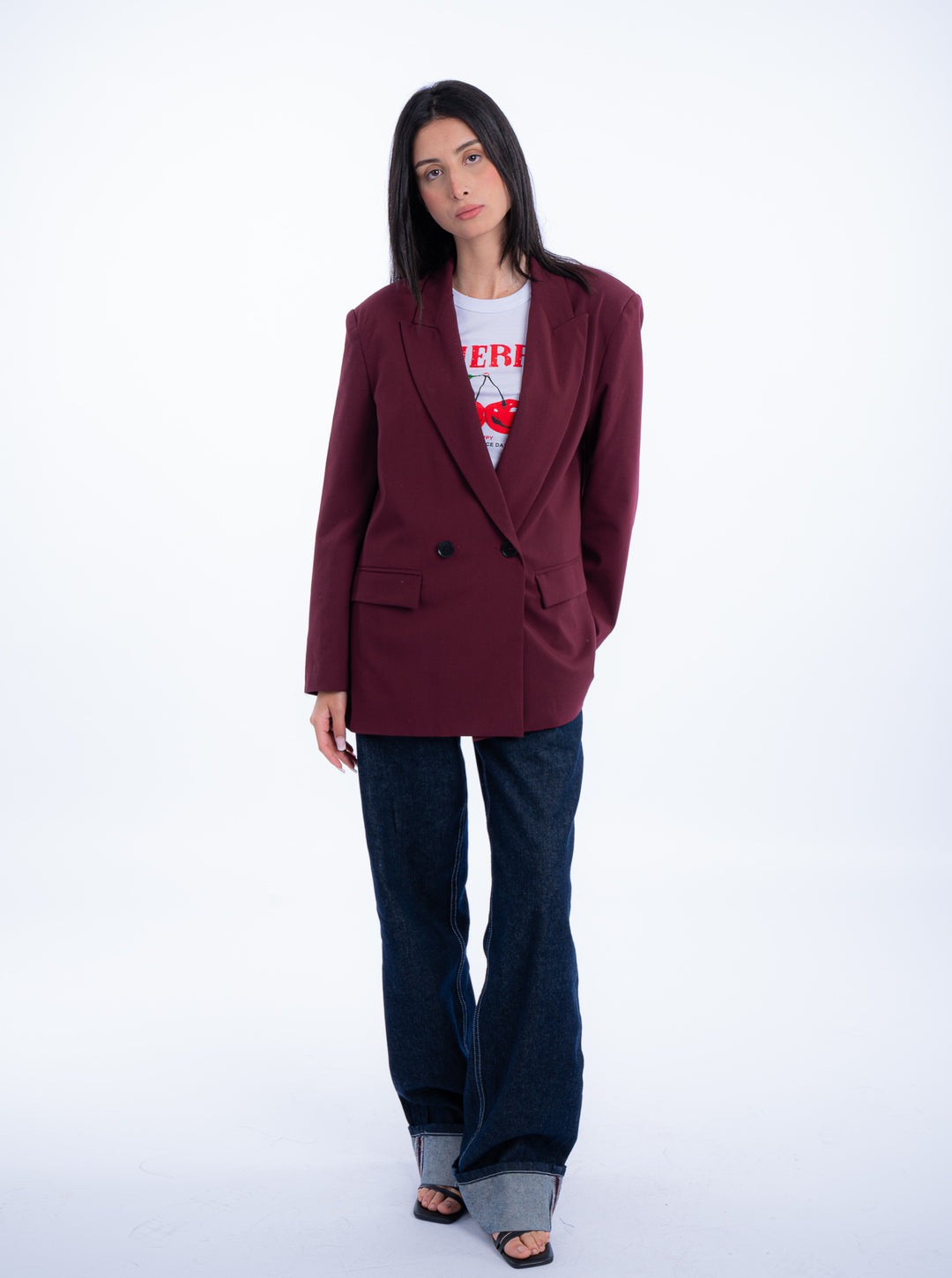 OVERSIZE BLAZER 2 BUTTONS