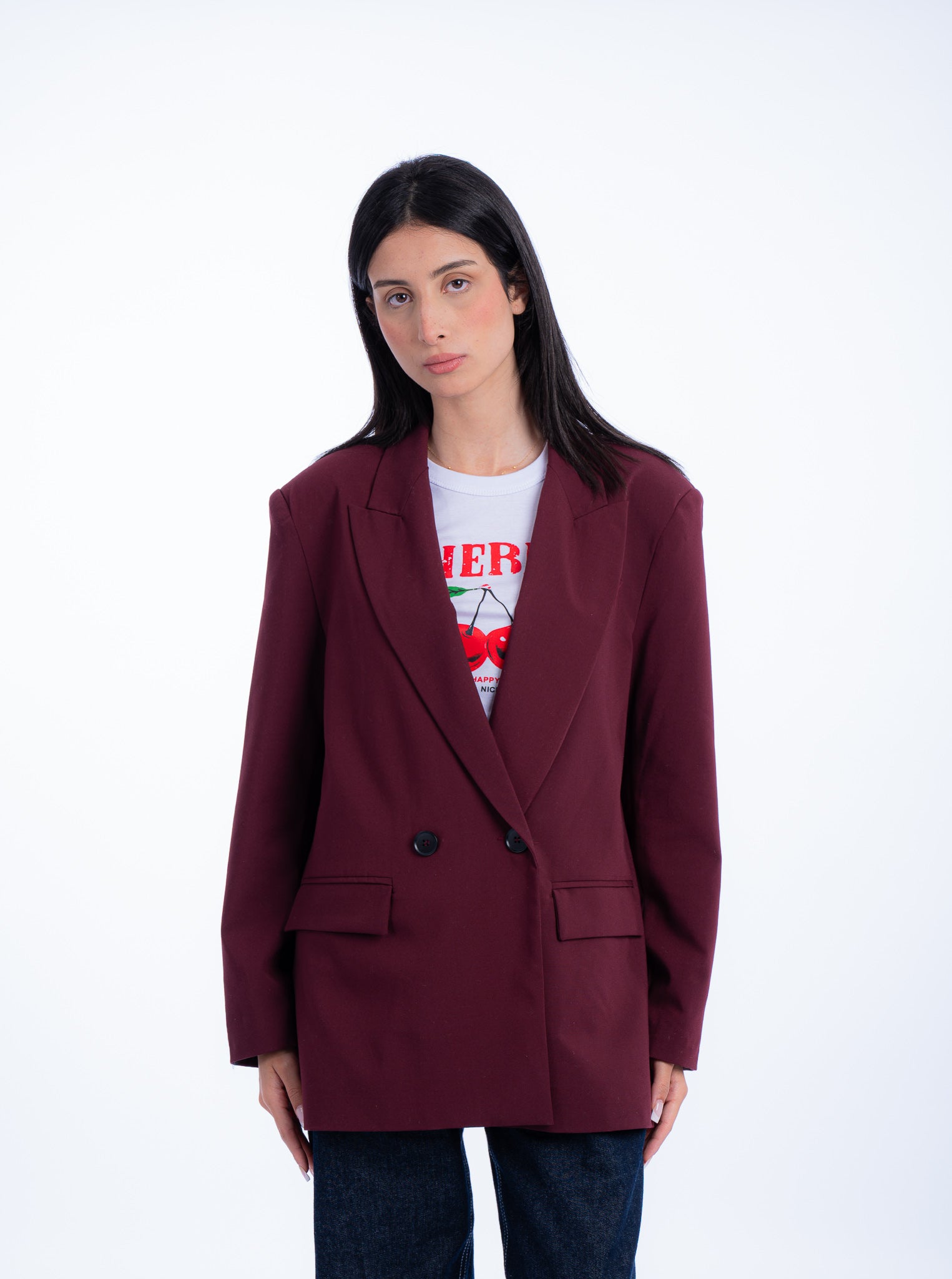 OVERSIZE BLAZER 2 BUTTONS