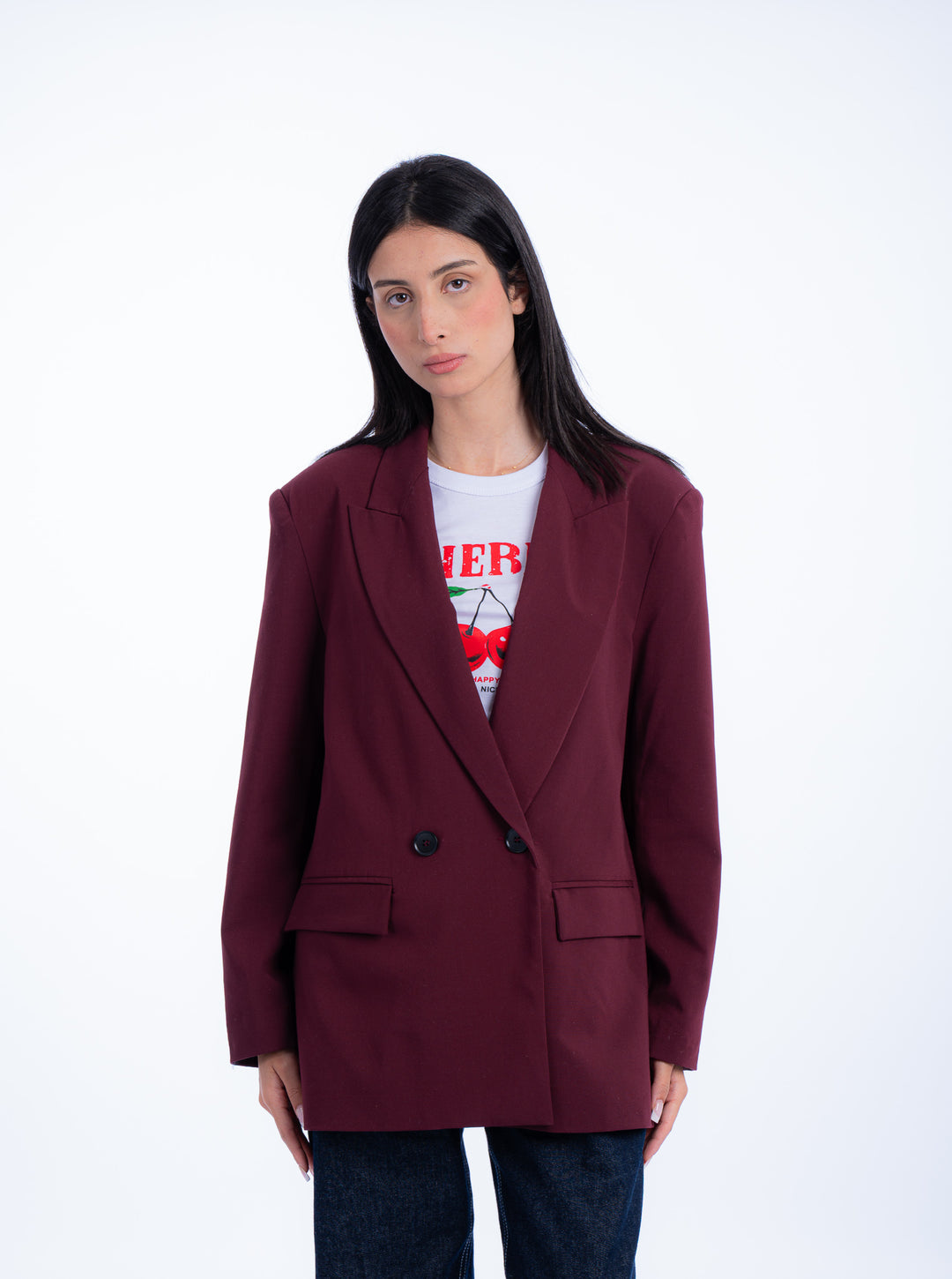OVERSIZE BLAZER 2 BUTTONS