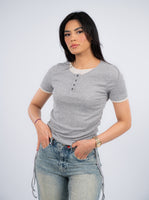 Double Layered Ruched T-shirt