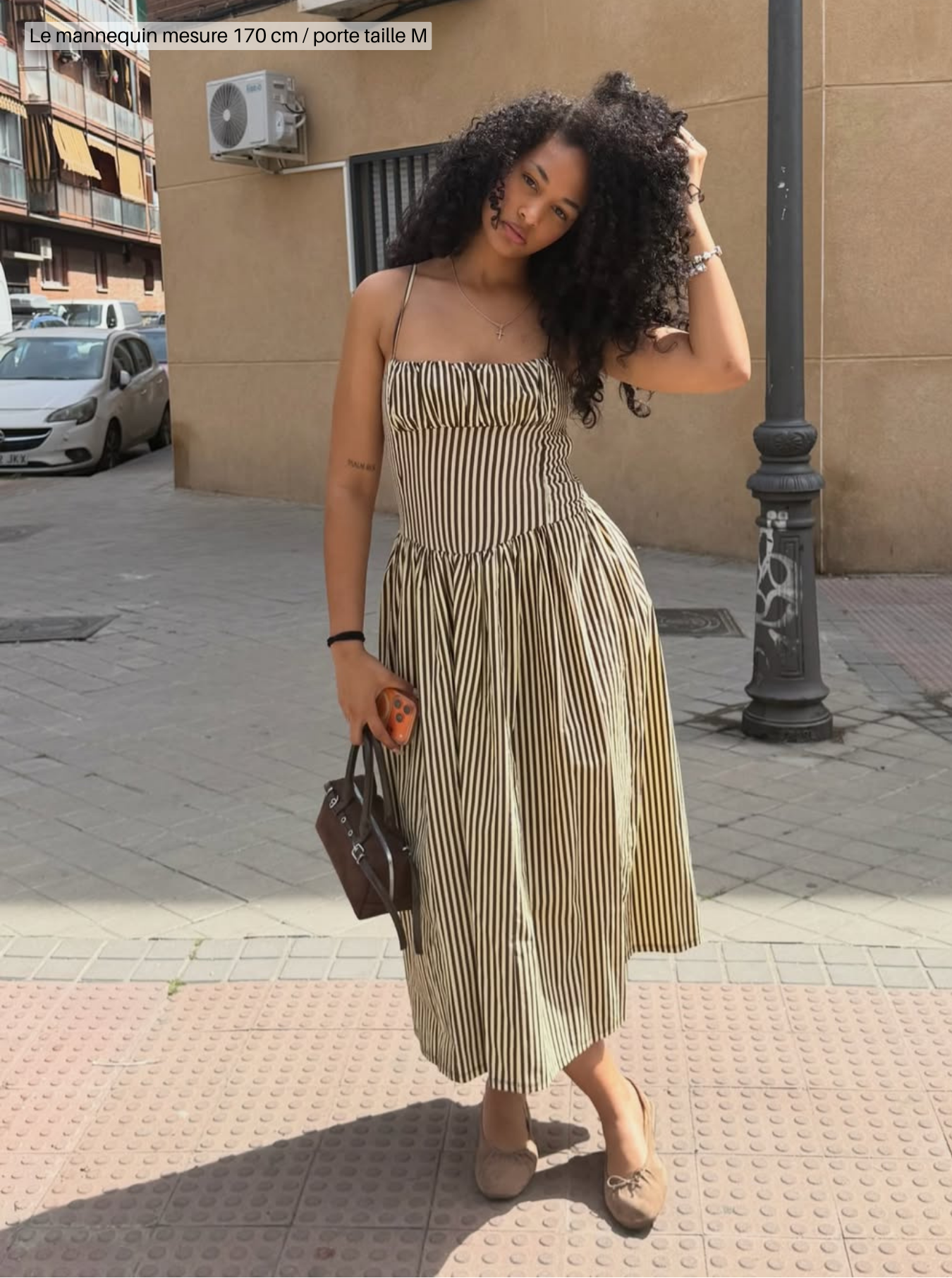 Mocha Lines Dress