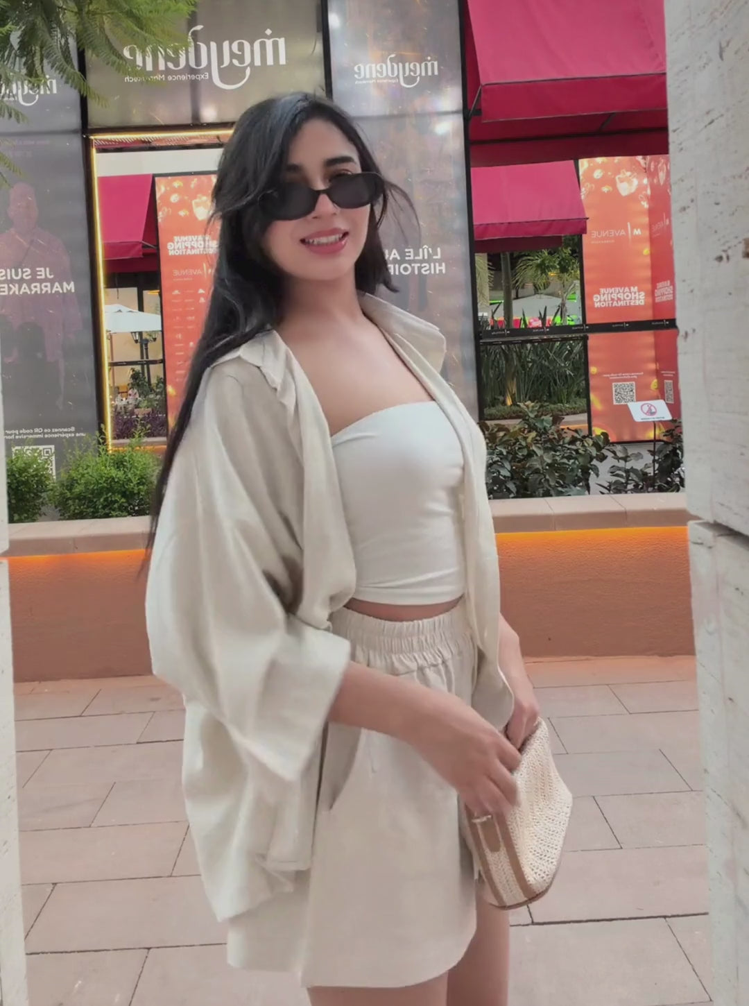 Linen short set
