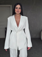 Waist-Cinched Suit