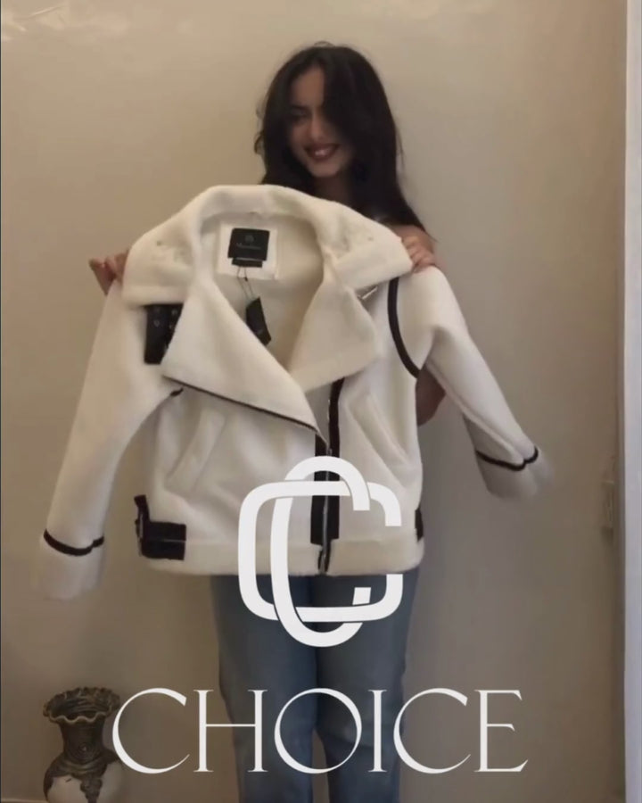 Choice teddy jacket Blanc