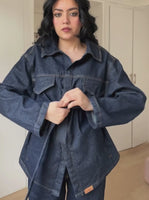Oversized Denim  Suit